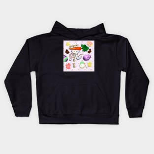 Happy Easter Bunny Cute Spring Eggs Easter Kids Hoodie